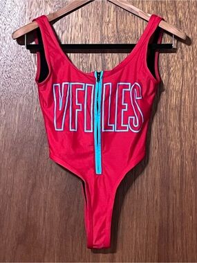 VFILES extreme high waist bathing suit bodysuit